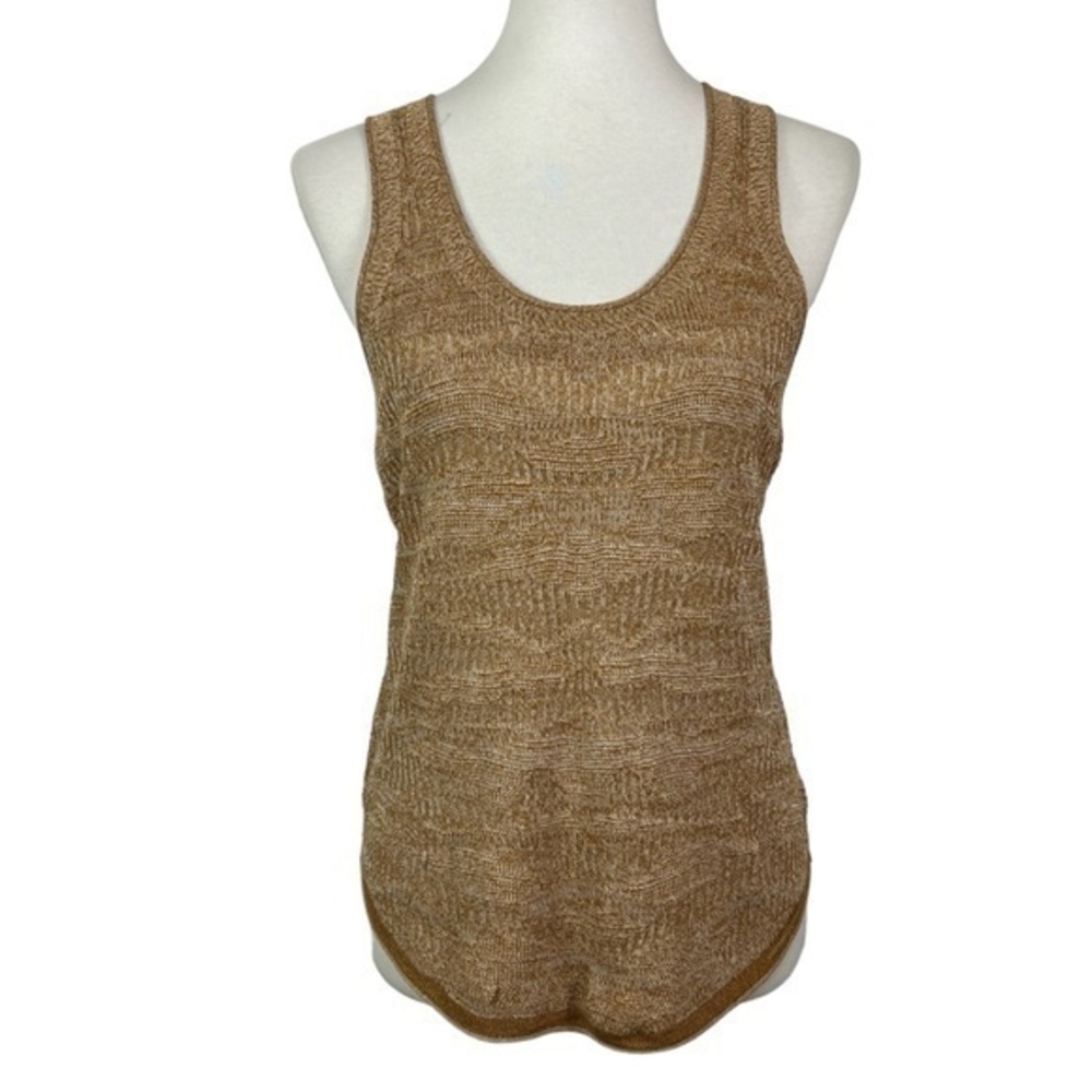 Veronica Beard Katla Knit Tank Gold Multi